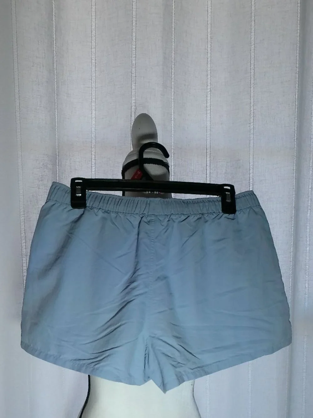 PATAGONIA Elastic Drawstring Lightweight Athletic Light Blue Shorts M - Picture 2 of 9